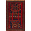 Baluchi Rug Handmade Blue Prayer Design 2x4 ft