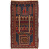 Baluchi Rug Handmade Multi Prayer Design 3x5 ft