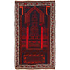 Baluchi Rug Handmade Multi Prayer Design 3x5 ft
