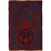 Baluchi Rug Handmade Blue Prayer Design 3x5 ft