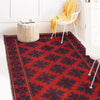 Baluchi Rug Handmade Red Floral 2x4 ft