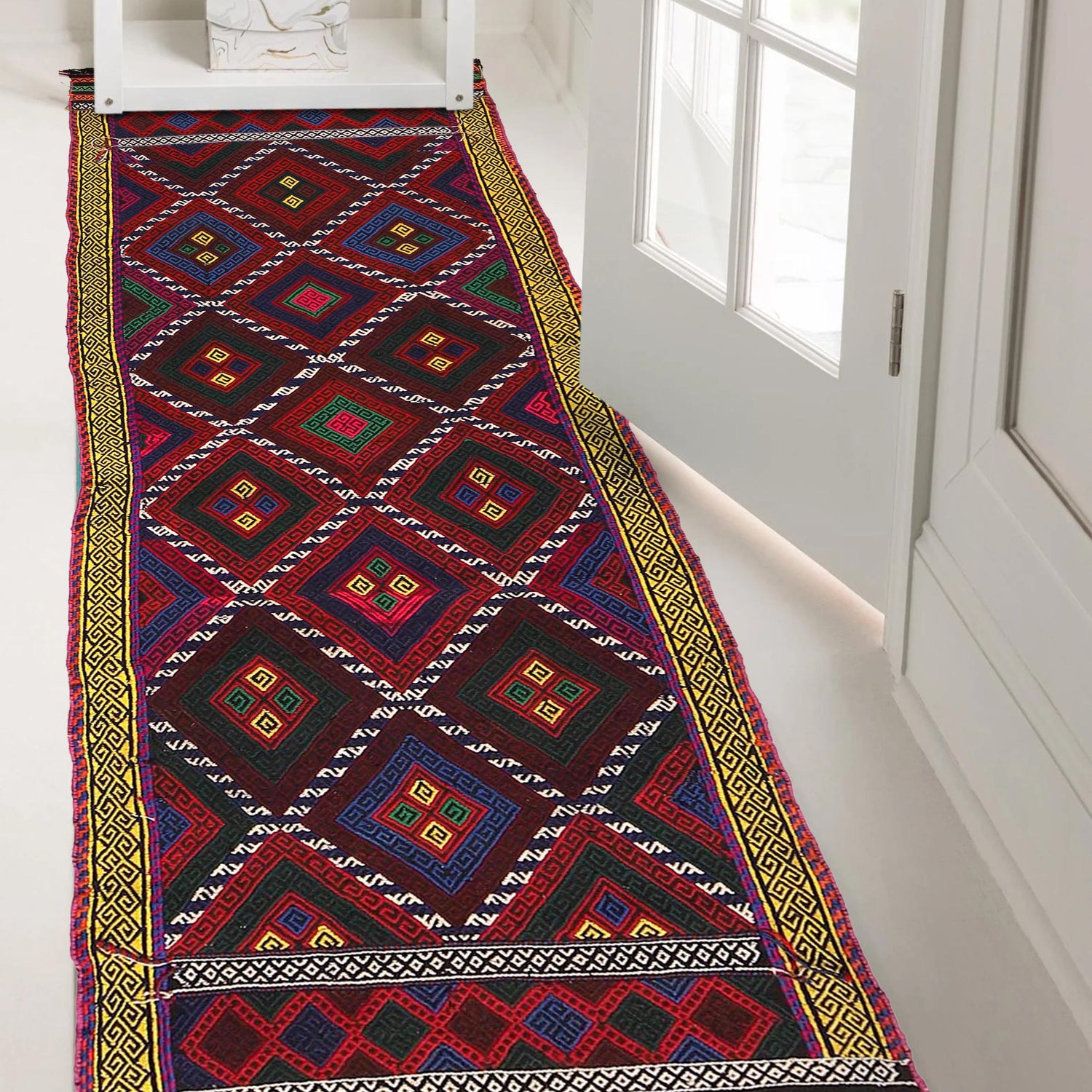 Suzuni Kilim Runner Handmade Multi 8' Runner
