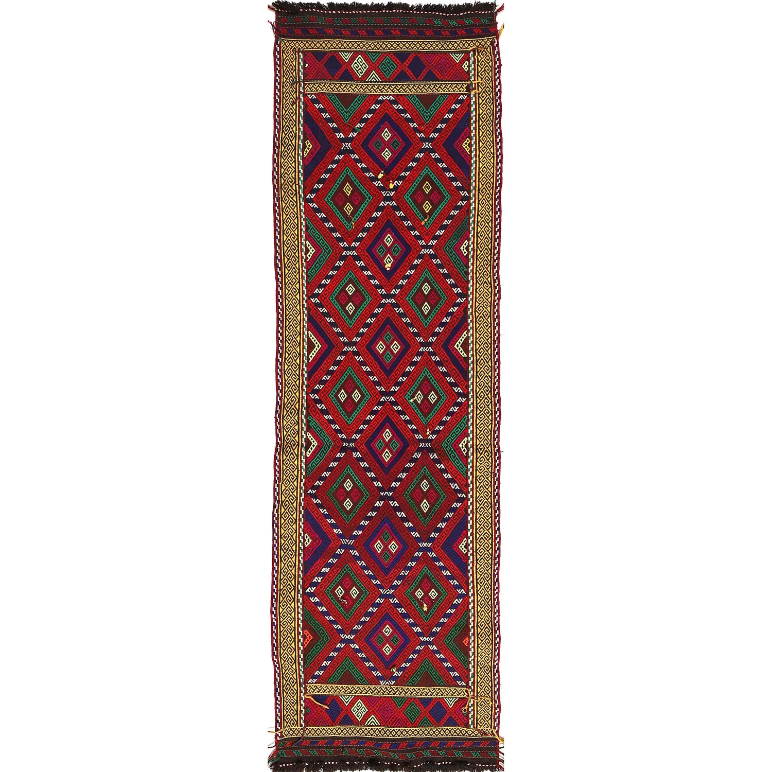Suzuni Kilim Runner Handmade Multi 10' Runner