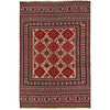 Maliki Kilim Area Rug Handmade Multi Floral 4x6 ft