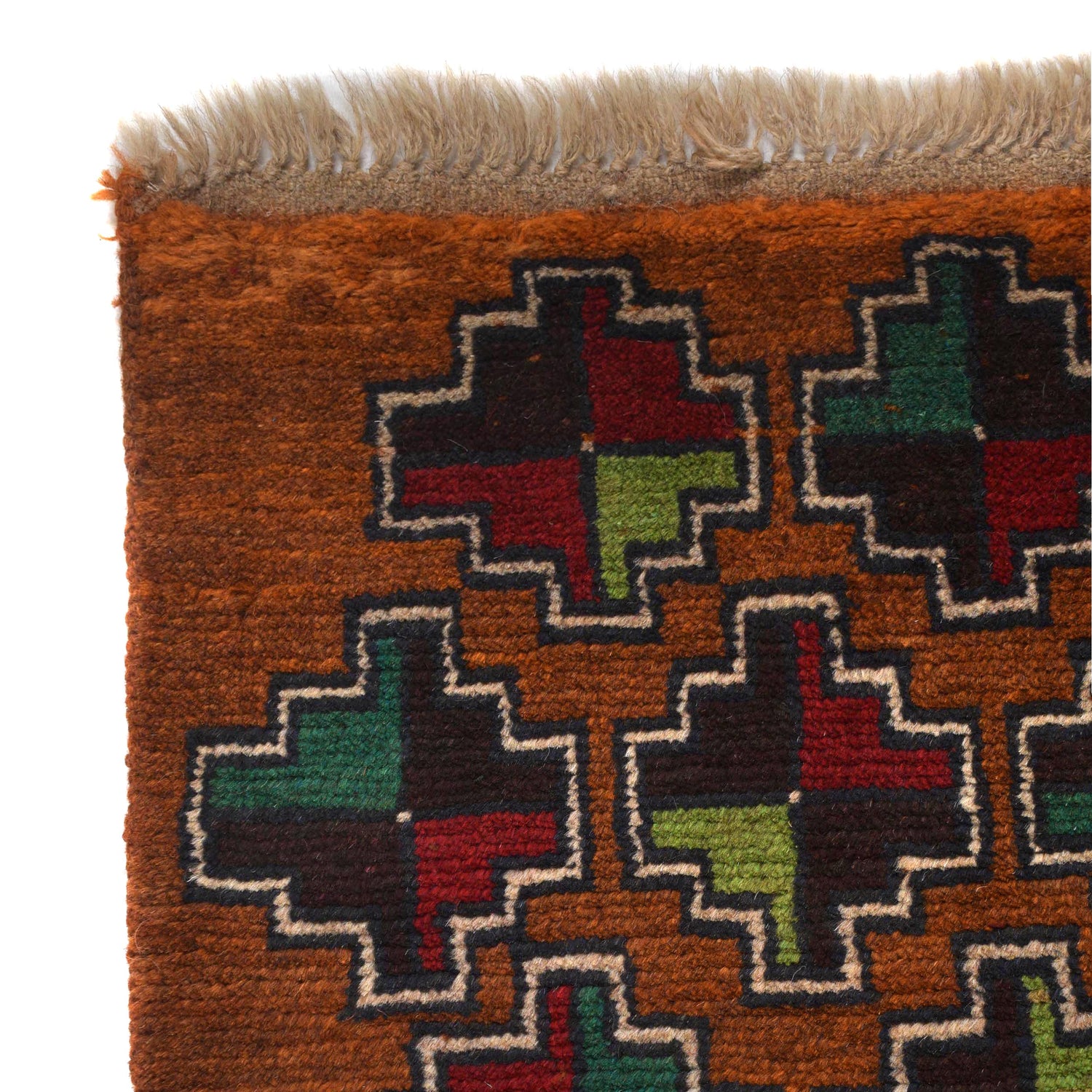 Baluchi Runner Rug Handmade Brown 6' Runner