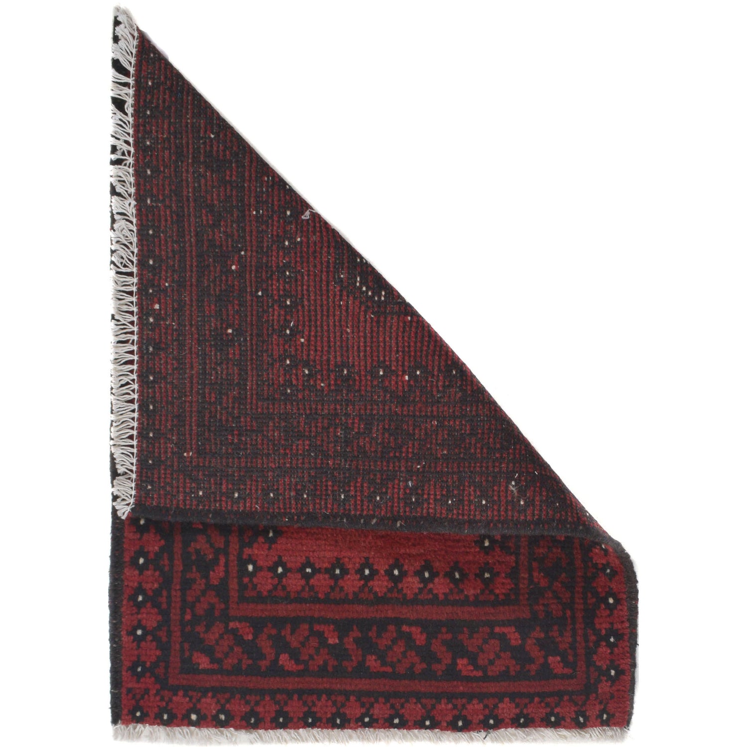 Handmade Wool Doormat Red Floral