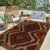 Baluchi Rug Handmade Beige Floral 4x6 ft