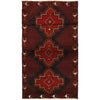 Baluchi Rug Handmade Red Geometric 4x6 ft