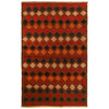 Baluchi Rug Handmade Brown Geometric 4x6 ft