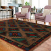 Baluchi Rug Handmade Light Brown Geometric 4x6 ft