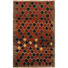 Baluchi Rug Handmade Camel Brown Geometric 4x6 ft
