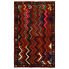 Baluchi Rug Handmade Multi Curvilinear 4x6 ft