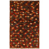 Baluchi Rug Handmade Orange Floral 4x6 ft