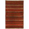 Baluchi Rug Handmade Orange Geometric 4x6 ft