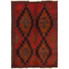 Baluchi Rug Handmade Red Geometric 4x6 ft
