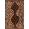 Baluchi Rug Handmade Tan Geometric 4x6 ft