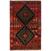 Baluchi Rug Handmade Red Geometric 4x6 ft