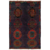 Baluchi Rug Handmade Multi Geometric 4x6 ft