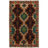 Baluchi Rug Handmade Tan Floral 4x6 ft