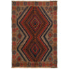 Baluchi Rug Handmade Tan Geometric 4x6 ft