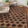 Baluchi Rug Handmade Tan Geometric 4x6 ft