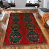 Baluchi Rug Handmade Red Geometric 4x6 ft
