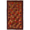 Baluchi Rug Handmade Orange Geometric 4x6 ft