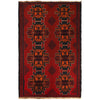 Baluchi Rug Handmade Red Geometric 4x6 ft