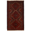 Baluchi Rug Handmade Red Geometric 4x6 ft