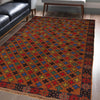 Baluchi Rug Handmade Brown Floral 4x6 ft