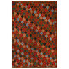 Baluchi Rug Handmade Orange Floral 4x6 ft