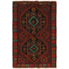 Baluchi Rug Handmade Multi Geometric 4x6 ft