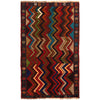 Baluchi Rug Handmade Multi Curvilinear 4x6 ft