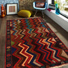 Baluchi Rug Handmade Multi Curvilinear 4x6 ft