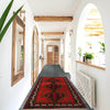Baluchi Rug Handmade Red Geometric 4x6 ft