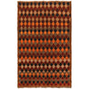 Baluchi Rug Handmade Orange Geometric 4x6 ft