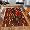 Baluchi Rug Handmade Multi Curvilinear 4x6 ft