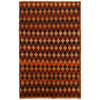 Baluchi Rug Handmade Orange Geometric 4x6 ft