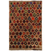 Baluchi Rug Handmade Tan Floral 4x6 ft