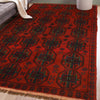 Baluchi Rug Handmade Red Geometric 4x6 ft