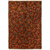 Baluchi Rug Handmade Brown Floral 4x6 ft