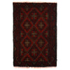 Handmade Wool Doormat Red Floral