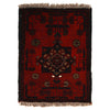 Handmade Wool Doormat Red Floral