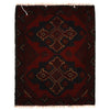Handmade Wool Doormat Red Floral
