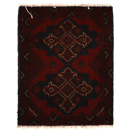 Handmade Wool Doormat Red Floral