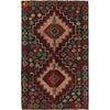 Baluchi Rug Handmade Deep Blue Geometric 4x6 ft