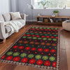 Baluchi Rug Handmade Dark Blue Geometric 4x6 ft