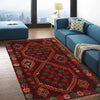 Baluchi Rug Handmade Multi Geometric 4x6 ft