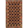 Baluchi Rug Handmade Tan Floral 4x6 ft