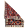 Handmade Wool Doormat Red Geometric